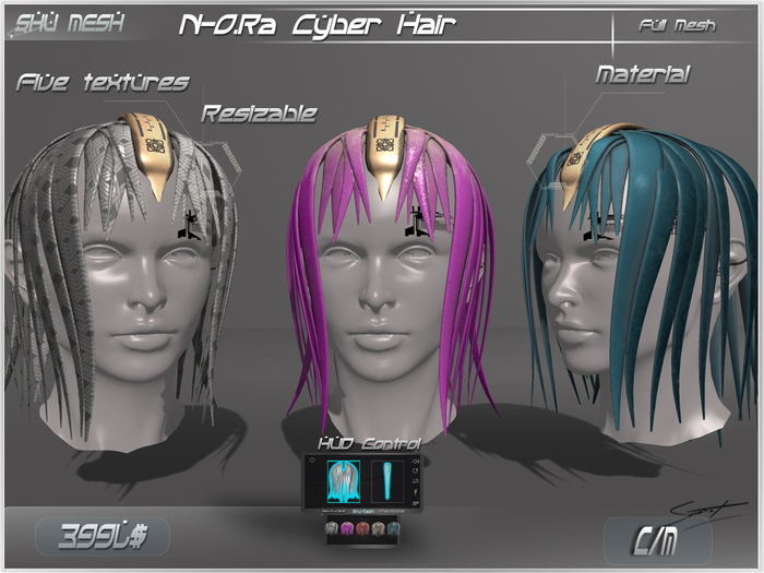 N-O.Ra Cyber Hair- Add me