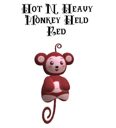 Hot N Heavy - Stuffed Monkey Red Held