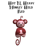 Hot N Heavy - Stuffed Monkey Red Held