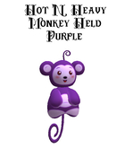 Hot N Heavy - Stuffed Monkey Purple Held