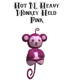 Hot N Heavy - Stuffed Monkey Pink Held