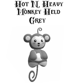 Hot N Heavy - Stuffed Monkey Grey Held