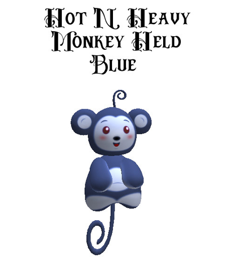 Hot N Heavy - Stuffed Monkey Blue Held