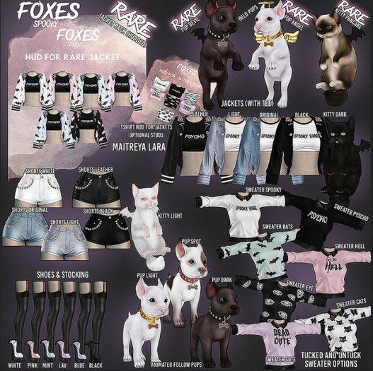 Foxes - Spooky - Sweater - Cat