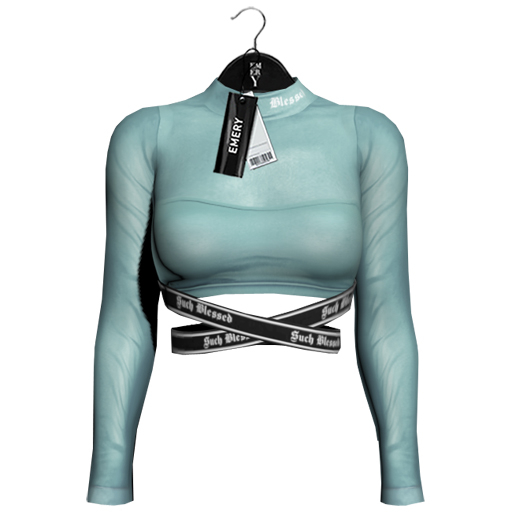 Emery Blessed Turtleneck Aqua