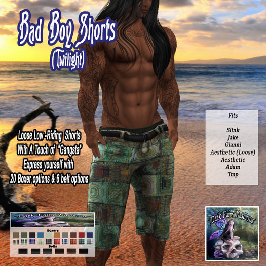 (wear me) DFF Bad Boy Shorts (Twilight) #7