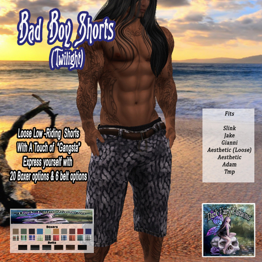 (wear me) DFF Bad Boy Shorts (Twilight) #5