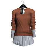 Emery Jalisco Sweater Shirt Dress Terra