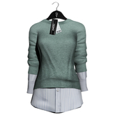 Emery Jalisco Sweater Shirt Dress Sea
