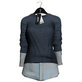 Emery Jalisco Sweater Shirt Dress Midnight