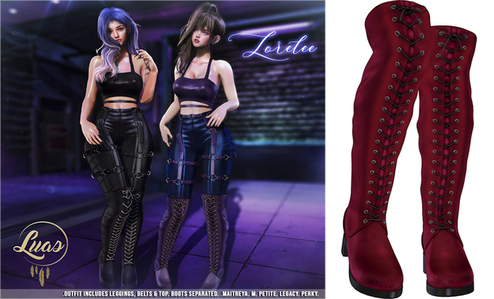Luas Lorelee Boots Red
