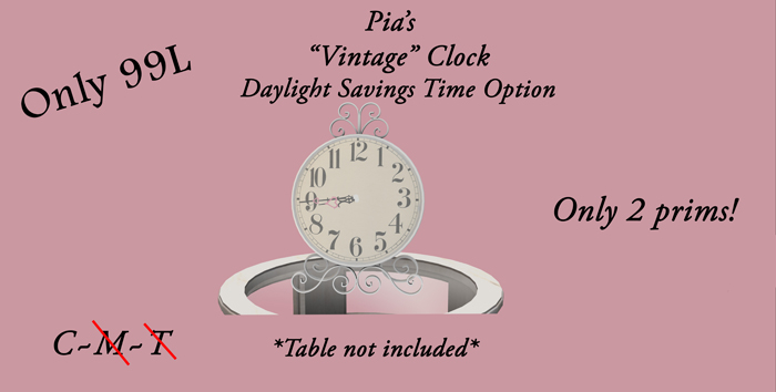 Pia's "Vintage" Clock