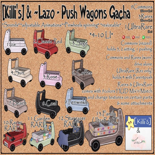 [Killi's] & ~Lazo - Push Wagon Rose (BOXED)