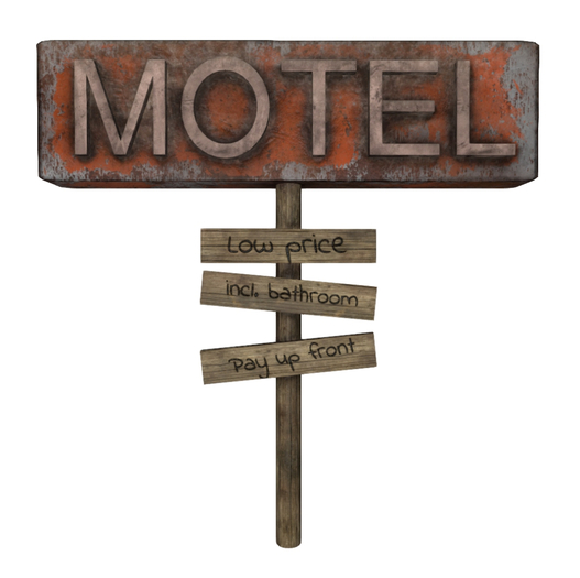 Motel banner Mesh