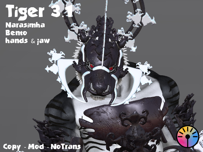 Tiger 3.1 - Narasimha- Tiger MESH FULL AVATAR - black