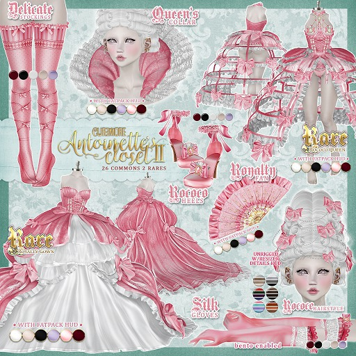 CUREMORE / Antoinette's Closet II / Rococo Heels / Onyx