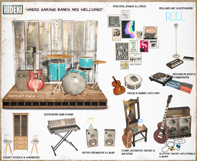 HIDEKI - Comfy Stools & Wardrobe