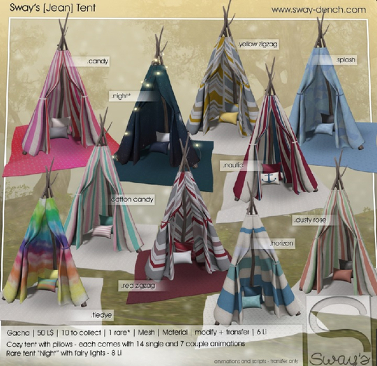 Sway's [Jean] Tent . splash