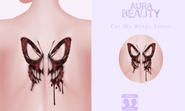 Aura Beauty - Cut My Wings Tattoo
