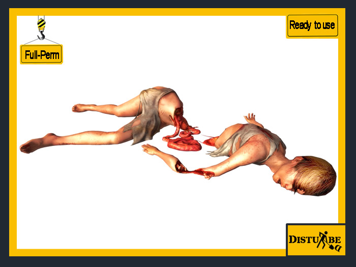 ::DisturbeD:: Horror Props - Mutilated Woman Corpse - FULL PERM MESH - Halloween