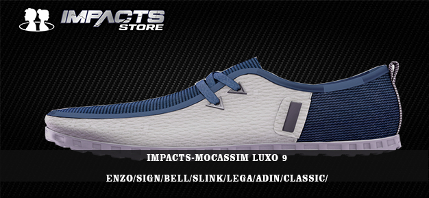 IMPACTS-MOCASSIM LUXO 9 ENZO/SIGN/BELL/SLINK/LEGA/ADIN/CLASSIC/