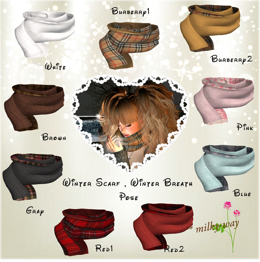 **milky-way *14-30 Winter Scarf Red Check 1
