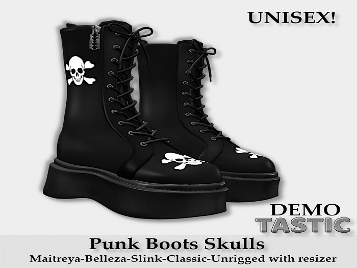 Tastic-Punk Boots Skulls Demo