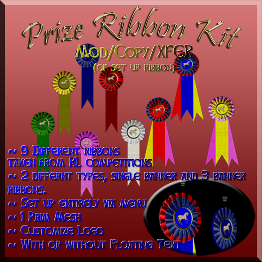 Prize Ribbon Kit (FULL PERM)