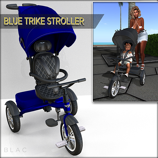 [ZB]\\\-BLUE TRIKE STROLLER