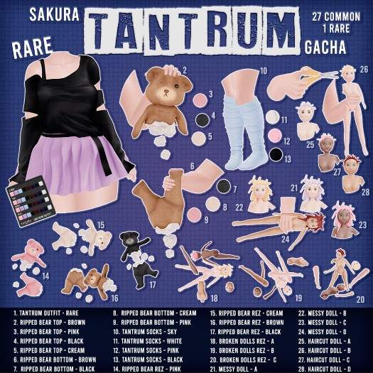 {Sakura} Tantrum Outfit - Lara - RARE