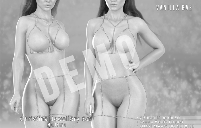 *Vanilla Bae* Christina 2 Piece Body Chain Set DEMO ~ Maitreya