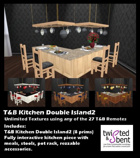 Texture Changing Interactive T&B Kitchen Double Island2 V1