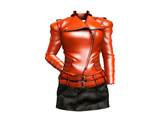 Mesh Leather Jacket & Mini Skirt Box // Cimson