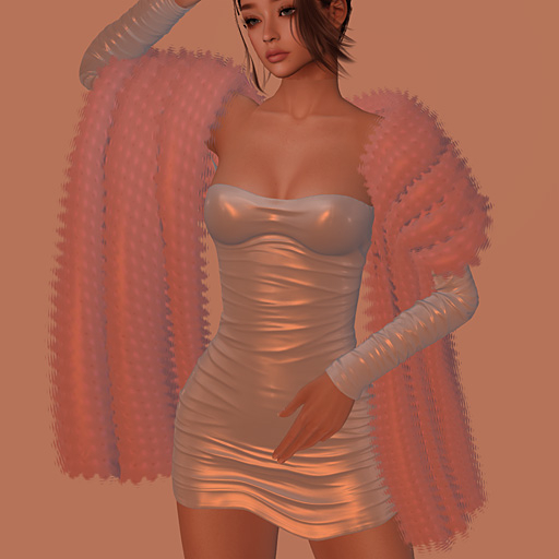 FA Fluffy Shawl Pink