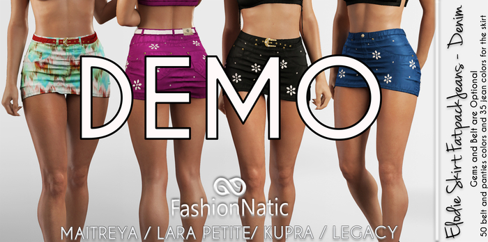 Demo Elodie Skirt Fatpack Colors - Maitreya Lara, Lara Petite, Kupra Original, Legacy - FashionNatic