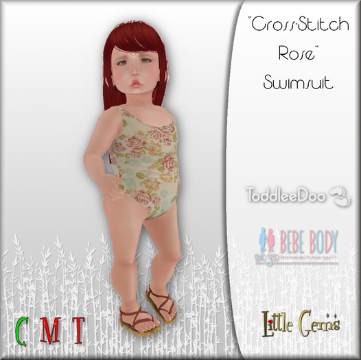 Cross-Stitch Rose Swimsuit (boxed)