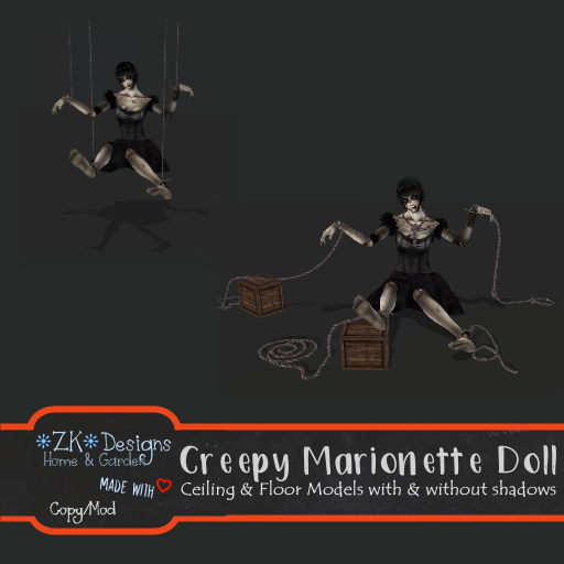*ZK* Creepy Marionette Doll Ceiling & Floor Models