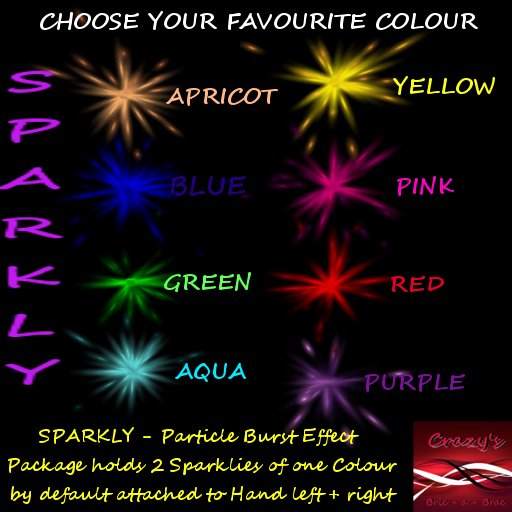 `☆**✰.PARTICLES.☆**☆ SPARKLY ~~ Particle Burst Effect *YELLOW* Box