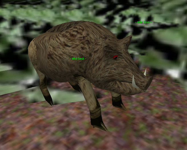 Animal Emitting bush w Huntable TARSK -or- WILD BOAR