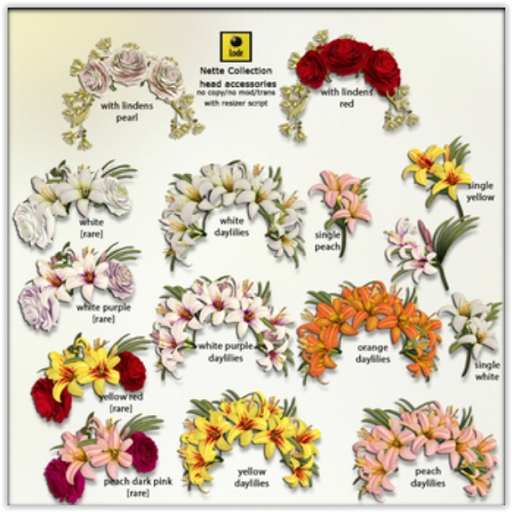 *LODE* Head Accessory - Nette [white purple] RARE