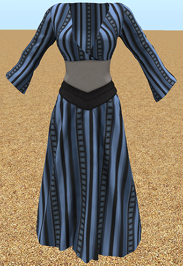 Blue V2 Long Skirt Outfit