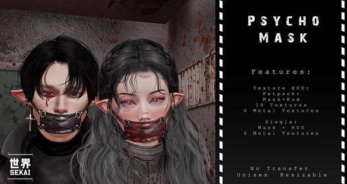 +SEKAI+ Psycho Mask - White