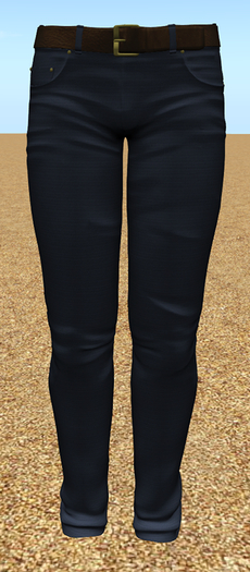 Men's Standard Dark Blue Jeans