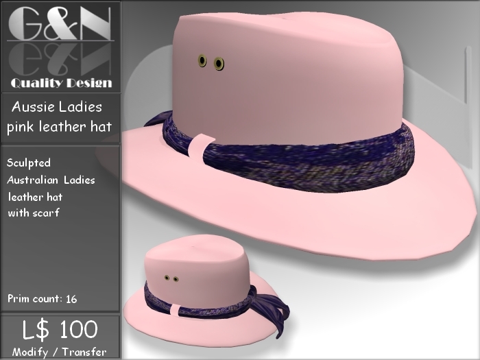G&N Quality Design [Accessory] Aussie Ladies Leather Hat
