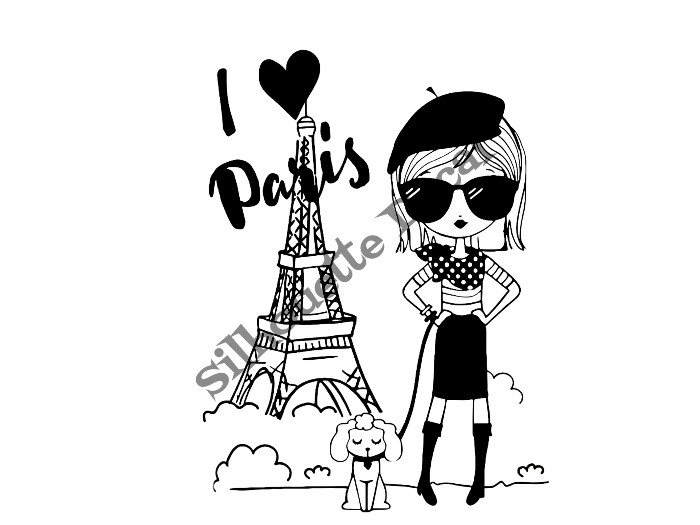 I Love Paris Decal