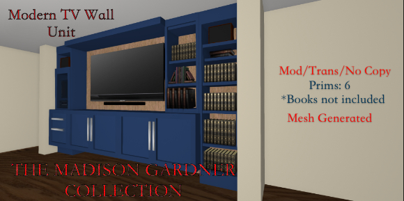 Modern TV Wall Unit By Madison Gardner