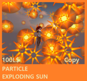 PARTICLE EXPLODING SUN