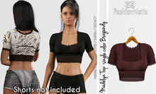 Madelyn Top Burgundy - Maitreya Lara, Lara Petite, Kupra Original, Legacy - FashionNatic