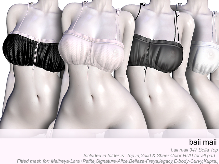 baii maii 347 Bella Top Maitreya Belleza Signature Inithium Kupra Legacy Curvy Woman Apparel Clothes Bra