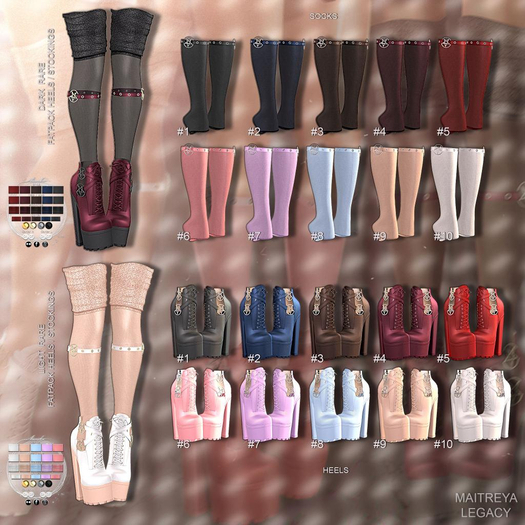 NANIKA - Nega Heels/Stockings -Maitreya- Light RARE